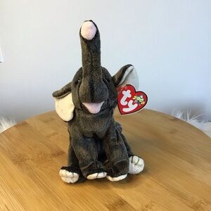Ty(4) Trumpet Beanie Baby Elephant Plush Toy